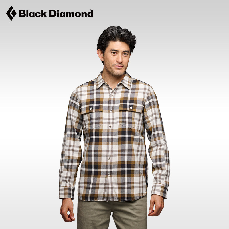 【特价】BlackDiamond BD黑钻户外格子衬衫男款轻薄透气长袖衬衫