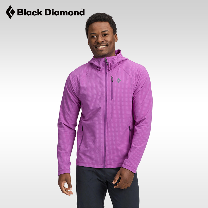 黑钻抓绒衣拨水外套春夏拉链外套