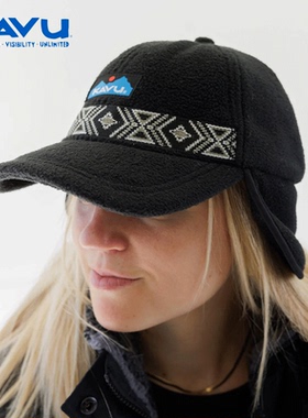 KAVU冬季户外防寒帽6片式摇粒绒老爹帽复古护耳防风抓绒保暖帽