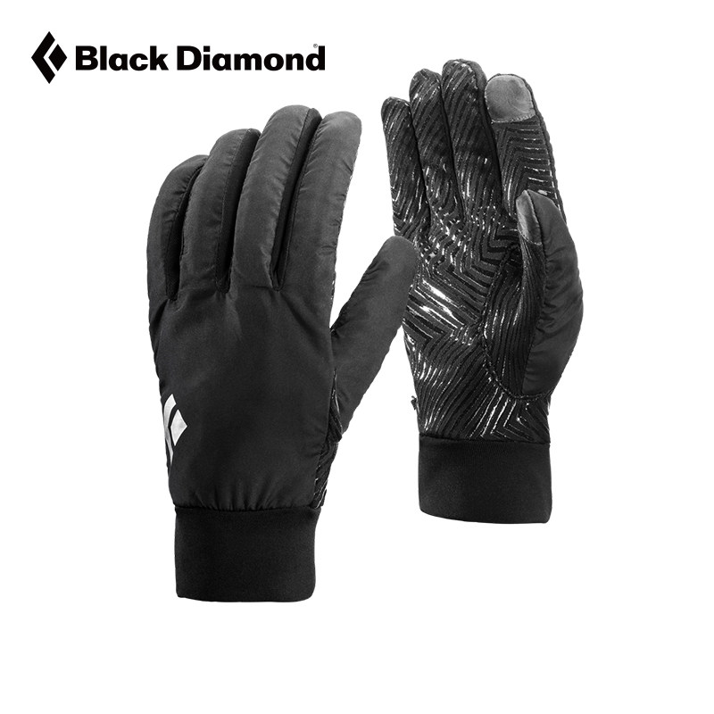 Black Diamond黑钻Mont Blanc 勃朗峰超轻触屏手套黑色通用801095