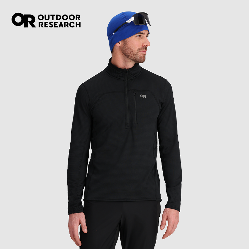 OR Vigor元气保暖抓绒服户外登山徒步中间保暖层套头抓绒衣男上衣