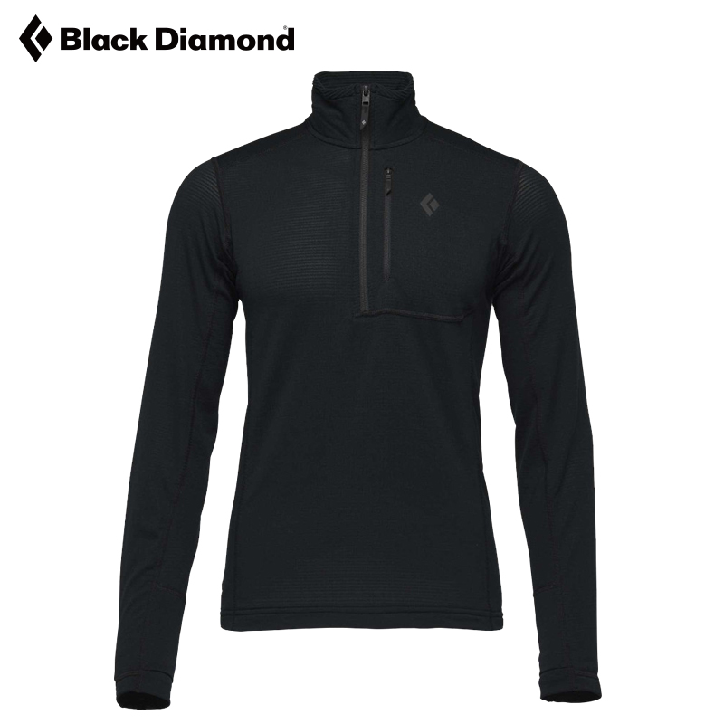 blackdiamond黑钻BD抓绒衣保暖内胆半拉链套头打底内衣男士760026
