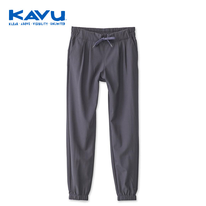 KAVU新款户外速干裤女款弹性长裤春夏季印花宽松中腰运动裤女6075