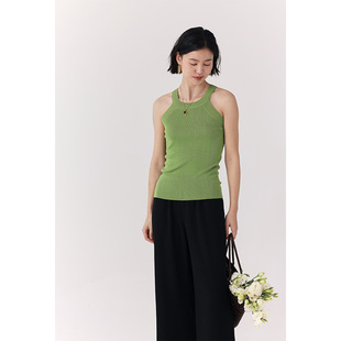 高级百搭天丝上衣 挂脖针织吊带背心女夏季 HeyDress 醋酸系列