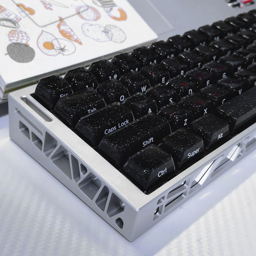 水晶星空果冻磁轴键帽EV63侧刻