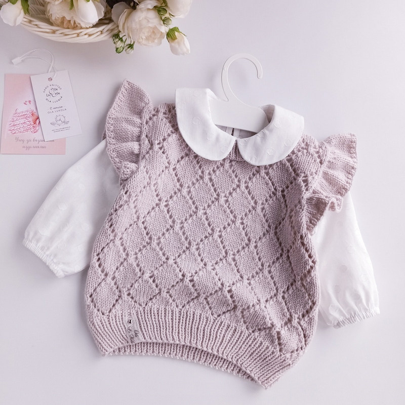 BUNNY KNITTING WORKSHOP SPRING INS HOT CHILDRENS VEST MERINO WOOL DIY HANDMADE STICK NEEDLE KNITTING MATERIAL BAG