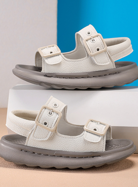 沙滩鞋男夏季海边涉水凉鞋男厚底百搭外穿轻便软底凉拖鞋23007P60