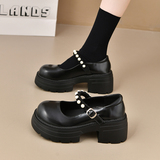 内增高单鞋女新款法式气质温柔方口配裙厚底小个子GL391P70，男鞋运动鞋，四季服饰