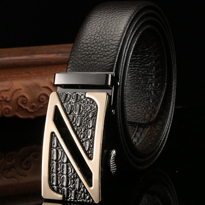 男士商务中年休闲风百搭真皮皮带