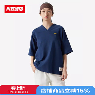 New Balance NB 女款纯棉棒球足球运动服短袖T恤女WT41512正品