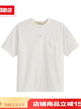 New Balance NB Grey男款女款日系纯色圆领套头短袖T恤UT45170