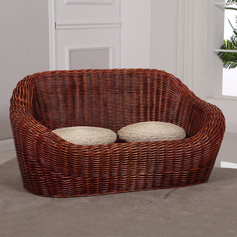 Countryside Rattan Wicker chair Q version Double balcony leisure time originality Small apartment a living room chair Botany Vine sofain the Residential furniture , Sofa , Vine/Bamboo sofa  category - from Buy2taobao.com to provide professional Taobao agent buy service