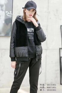 莫西摩CP帕斯宝2020棉服长袖口袋外套宽松棉衣50131951