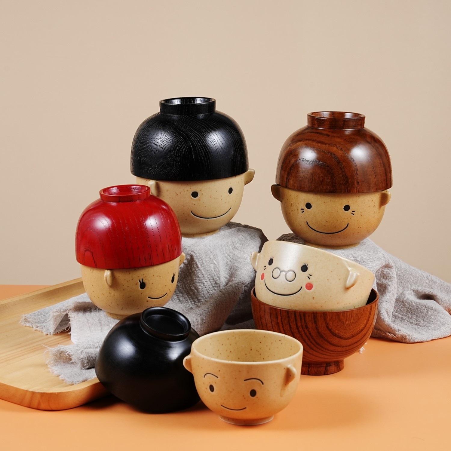 日本原装进口可爱卡通陶瓷碗