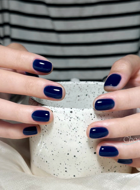 cicinail持久不掉色防水火山泥蓝色宝蓝深蓝美甲指甲油