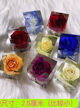 【寻花记】手工制作小玫瑰永生花小飞燕罗丹斯滴胶标本桌面小摆件