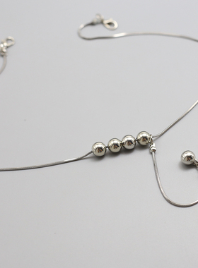 百搭链子配饰挂链百搭长袖毛衣T恤领口挂链项链条配件衣服装饰链