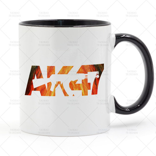 AK-47 Assault Rifle 卡拉什尼科夫1947年式自动步枪陶瓷马克杯