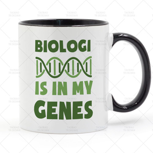 Biologi Is in My Genes 基因DNA马克杯 咖啡陶瓷喝水杯杯子