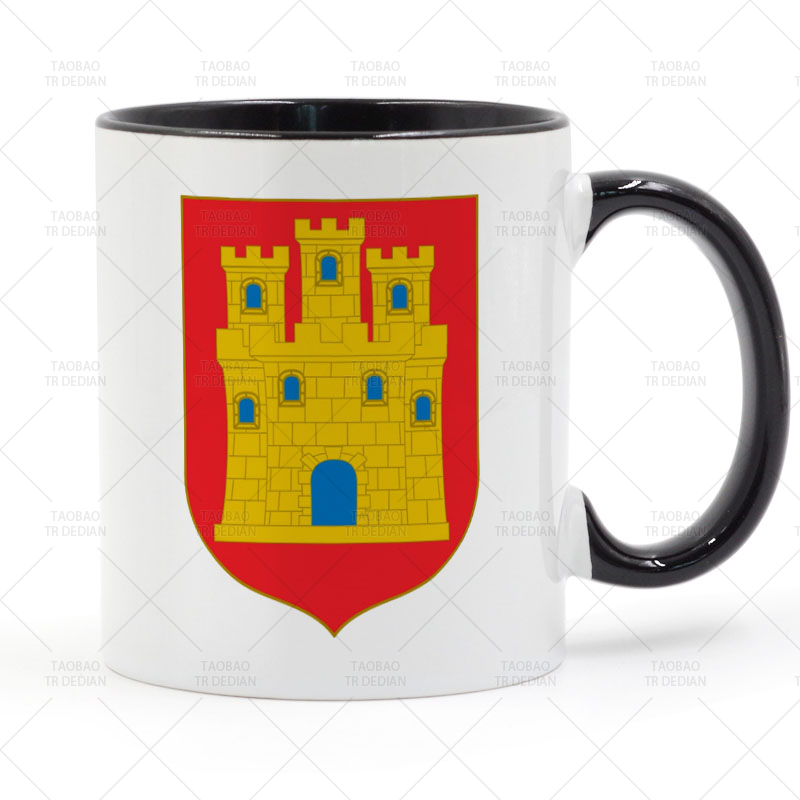 Castile 卡斯蒂利亚/卡斯提尔盾徽 西班牙纹章 十字军之王CK3杯子