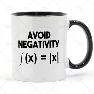 陶瓷马克杯水杯杯子 避免消极 AVOID NEGATIVITY