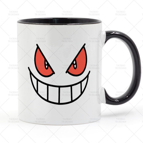 Gengar 耿鬼 宝可梦动漫陶瓷马克杯水杯杯子