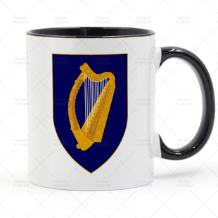 Ireland 爱尔兰盾徽 中世纪纹章 十字军之王CK3马克杯 陶瓷喝水杯