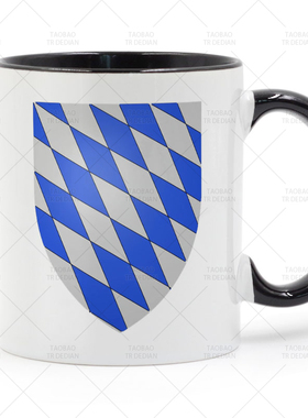Bavaria 巴伐利亚盾徽 德国纹章 十字军之王CK3 马克杯陶瓷