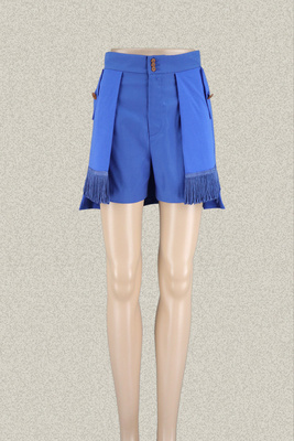 V*VA HE*RT 正品 针梭拼流苏边饰女夏棉弹力短裤热裤VS43600 二色