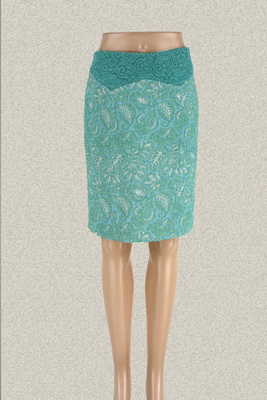 清新风提花包臀裙