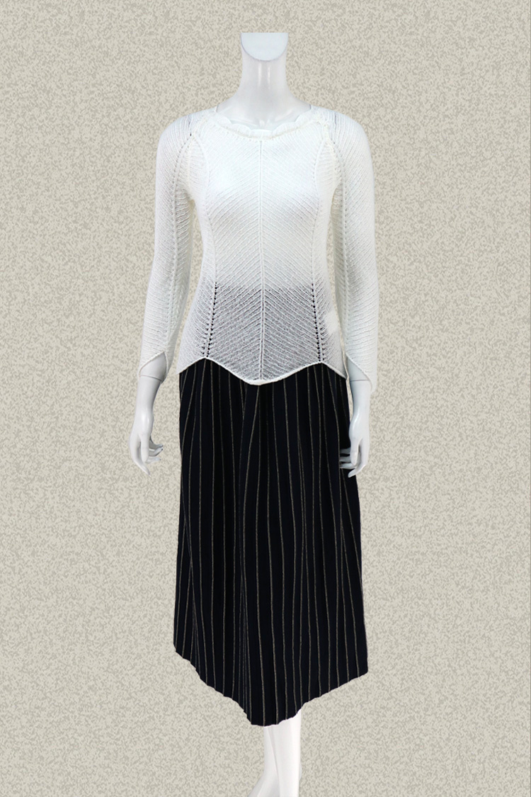 新百搭白色女打底衫春秋针织衫