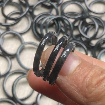 源头直发翡翠a货乌鸡20号配证