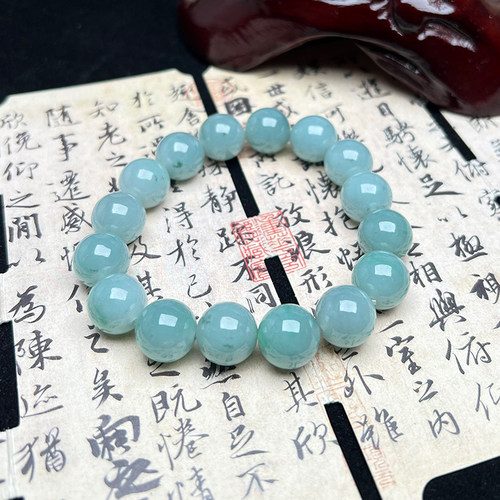 缅甸天然翡翠A货手串手链男女款