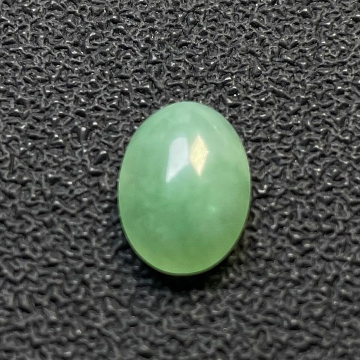 隆慈缘原矿翡翠A货冰糯种苹果绿蛋面戒指项链吊坠耳钉镶嵌件