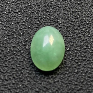 隆慈缘原矿翡翠A货冰糯种苹果绿蛋面戒指项链吊坠耳钉镶嵌件