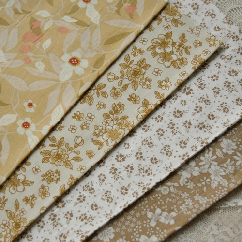 日韩田园小碎花薄棉布料服装面料