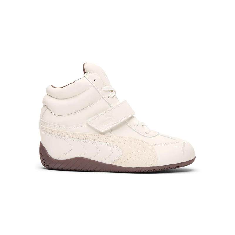 代购Puma彪马女士运动板鞋舒适缓震增高设计易穿脱防滑底白色