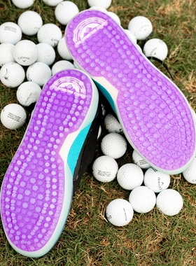 代购Alma Mater X Sun Mountain Beta Lite 高尔夫球鞋时尚黑紫色