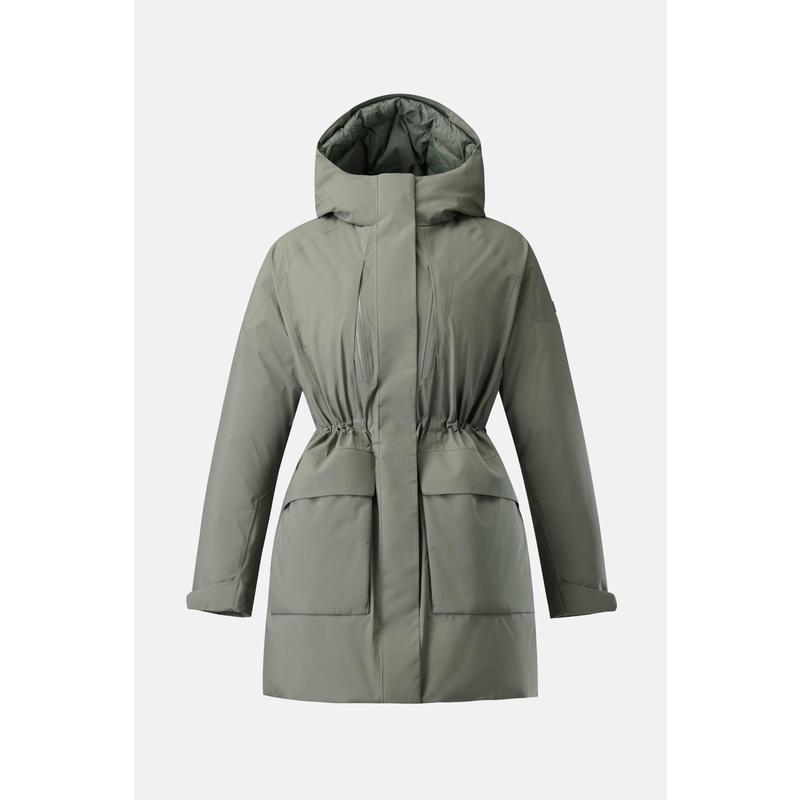 KOLON SPORT可隆女士羽绒服防水防风保暖保暖外套连帽中长款