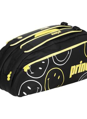 代购Prince王子网球包收纳球拍分隔存储便携携带防尘保护黑色