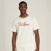 Collar Knit 威尔胜男士 网球运动T恤衫 印花复古 代购 短袖 wilson