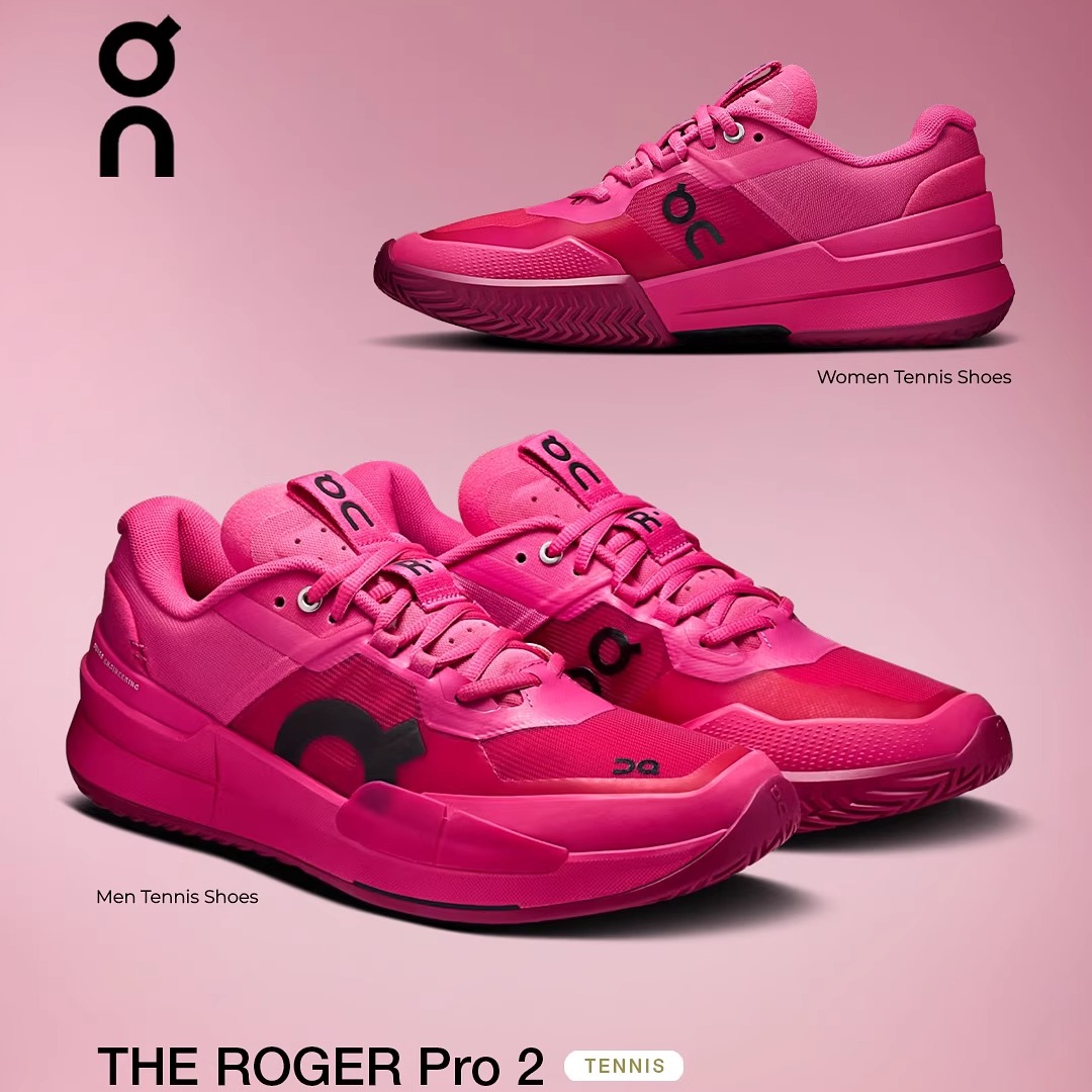 ON THE ROGER Pro 2昂跑网球鞋抓地网球运动鞋本谢尔顿同款粉色