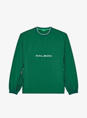 代购MALBON GOLF男士毛衣透气保暖绿色网眼运动日常针织爆款简约