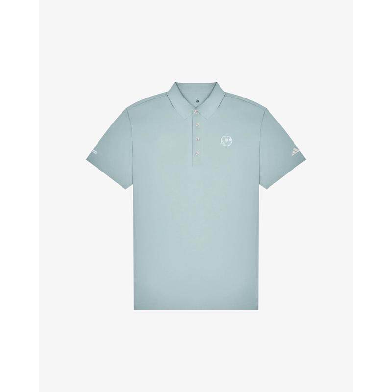 代购MALBON GOLF男士POLO衫透气舒适易活动日常穿着短袖浅蓝色