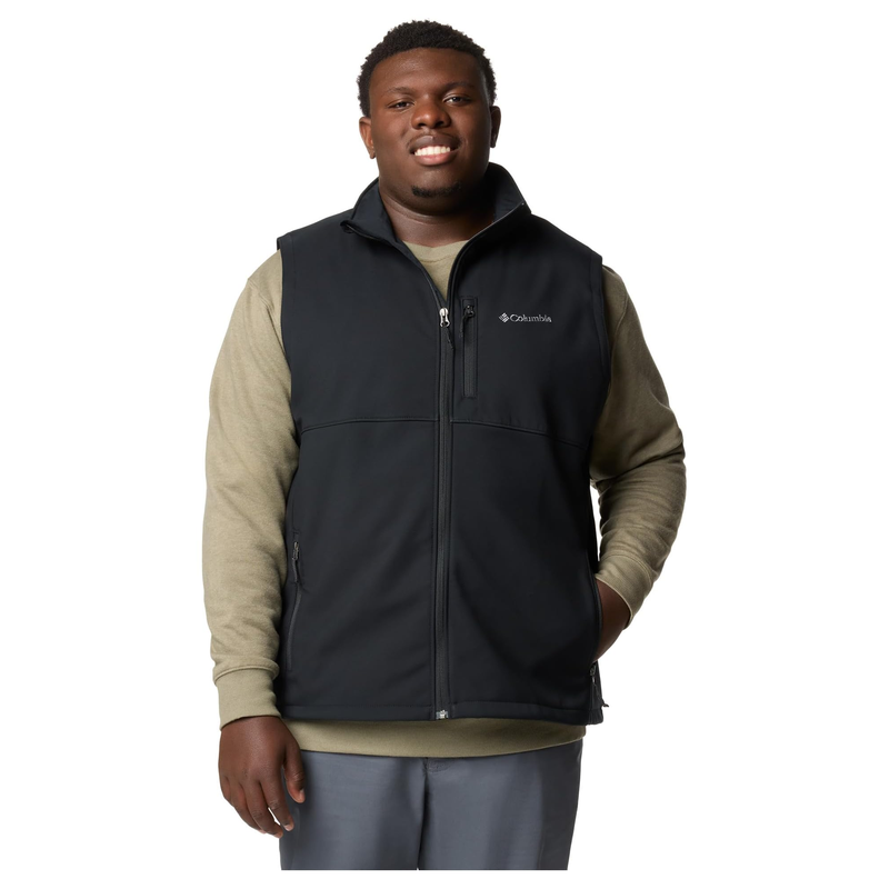 代购Columbia哥伦比亚男士软壳马甲防风防水保暖户外马甲立领