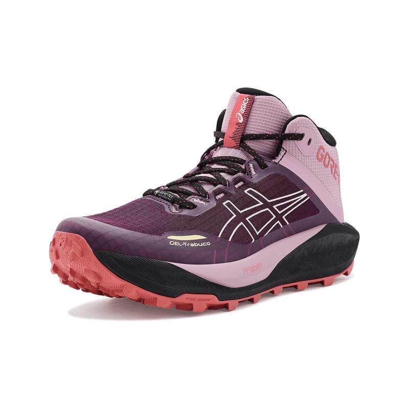 海外代购Asics/亚瑟士女士跑步鞋防水缓震回弹中帮轻量越野跑