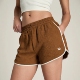 焦糖咖啡色轻盈泡泡纱短裤 Ellyn威尔胜女士网球运动裤 wilson 代购