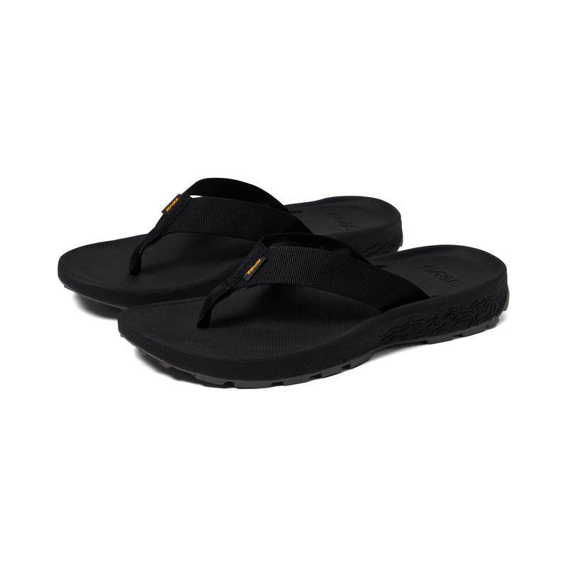 代购Teva太哇男士人字拖轻便透气舒适缓震黑色圆头织物鞋面