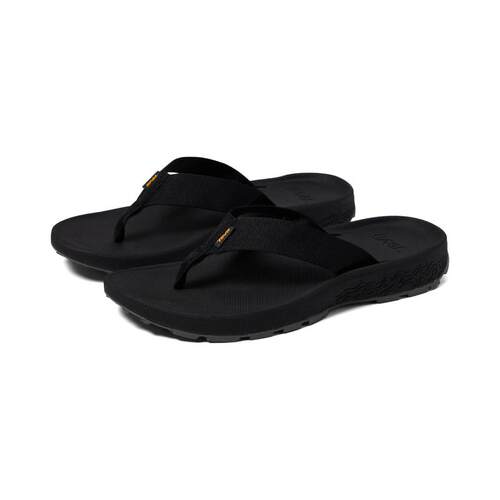 代购Teva太哇男士人字拖轻便透气舒适缓震黑色圆头织物鞋面