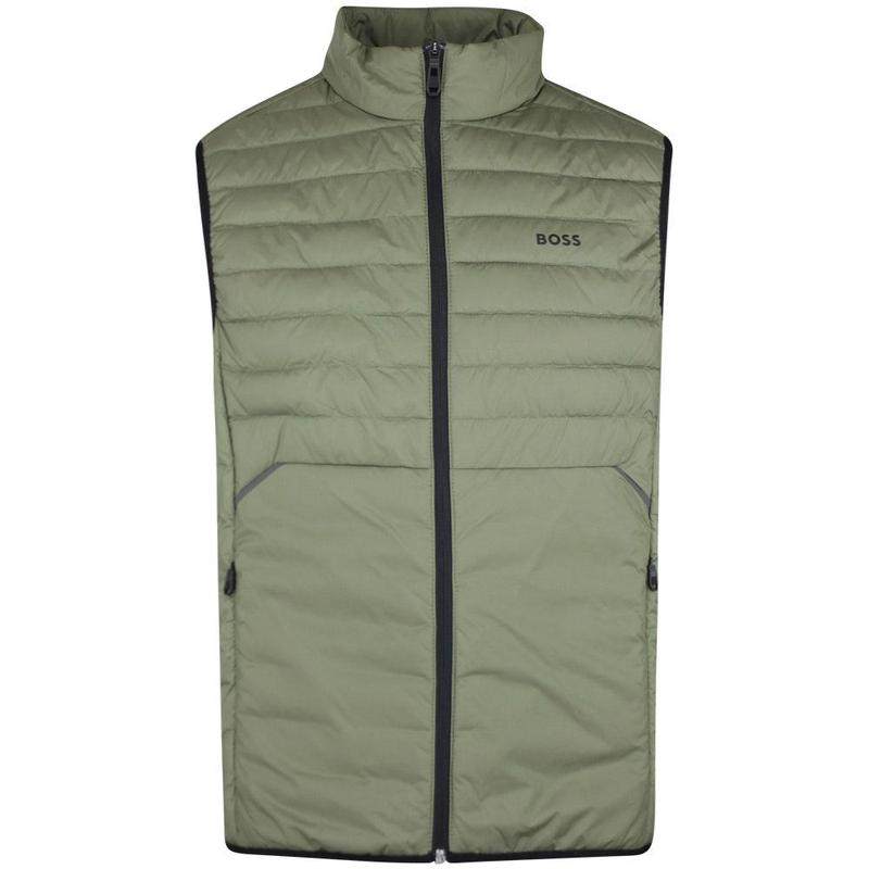 代购Hugo Boss男士马甲保暖防风加绒聚酯户外秋冬外套爆款休闲